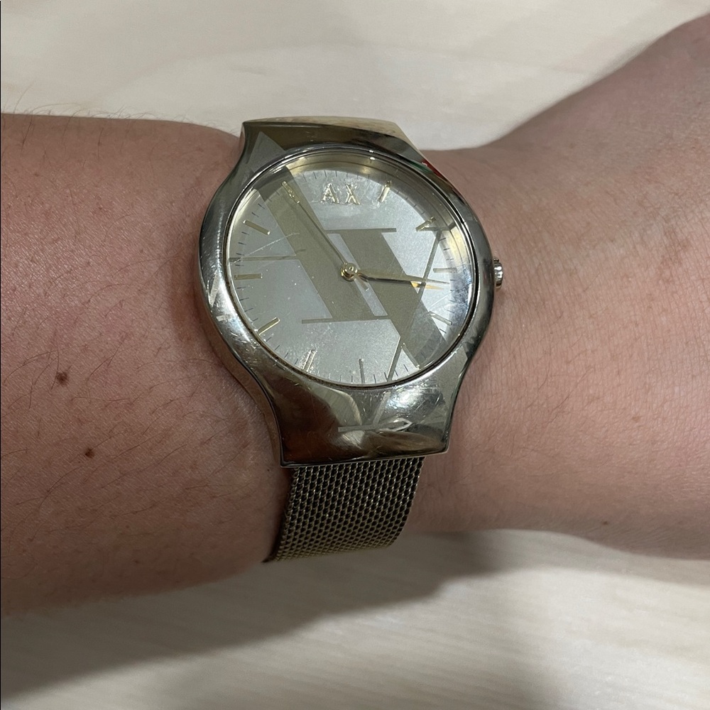 Armani Exchange Gold Tone Watch - Picture 1 of 11